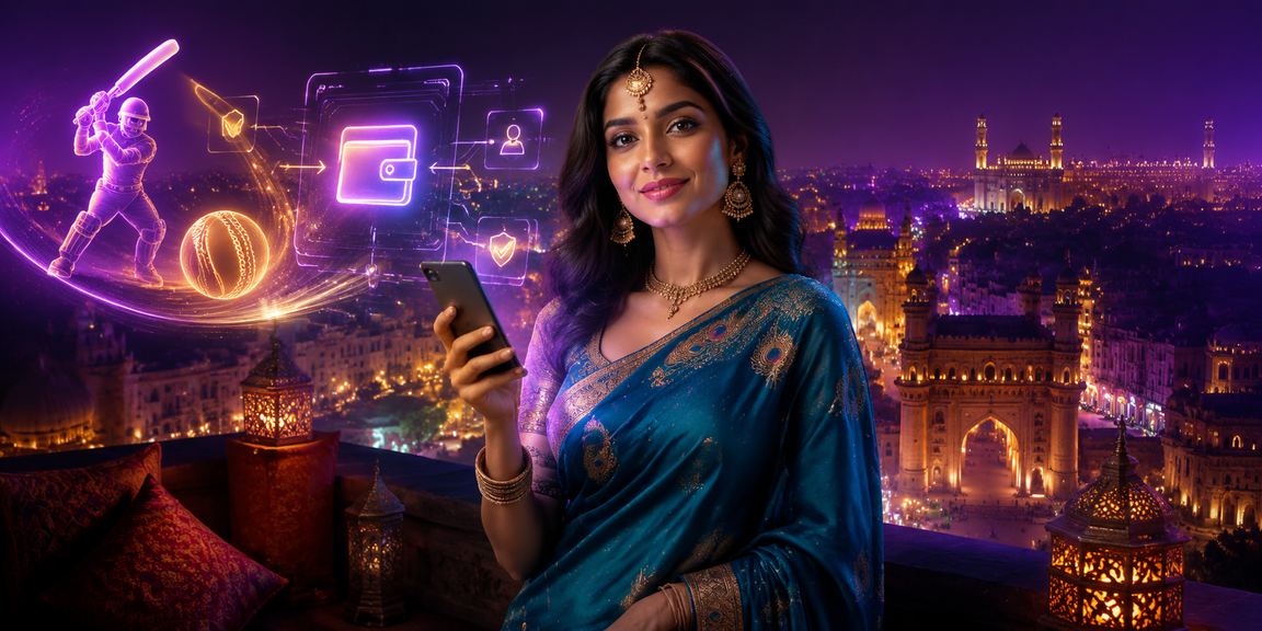 User logging in to mobile sports betting app in Lucknow old city